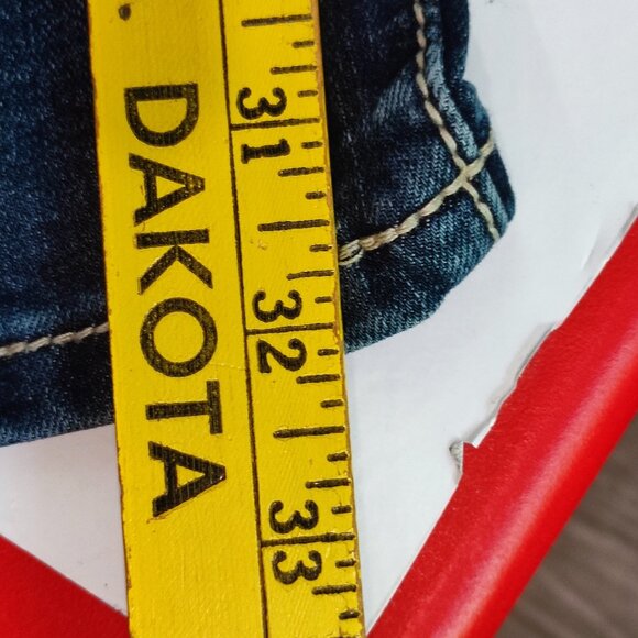 Sexy Couture jeans Boot cut stretch dark wash denim women's junior size 15 - Picture 15 of 16